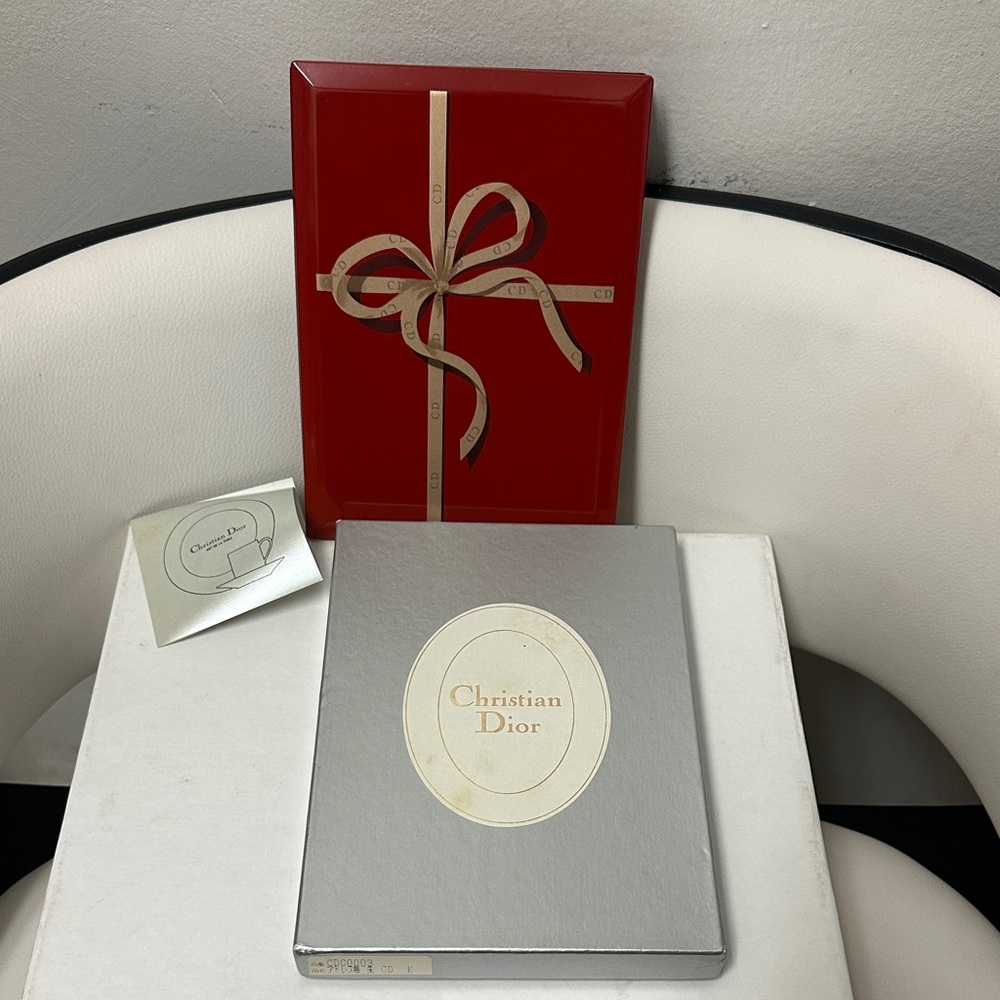 Christian Dior Address Note Book From Japan Red and Silver Gift Set - Picture 4 of 14